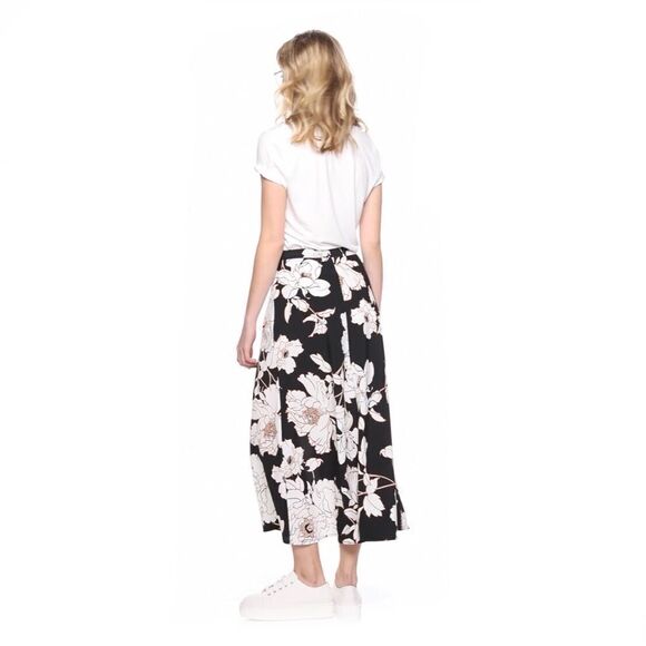 Apt. 9 Black & White Floral Midi Button Dress XXL - Picture 2 of 9